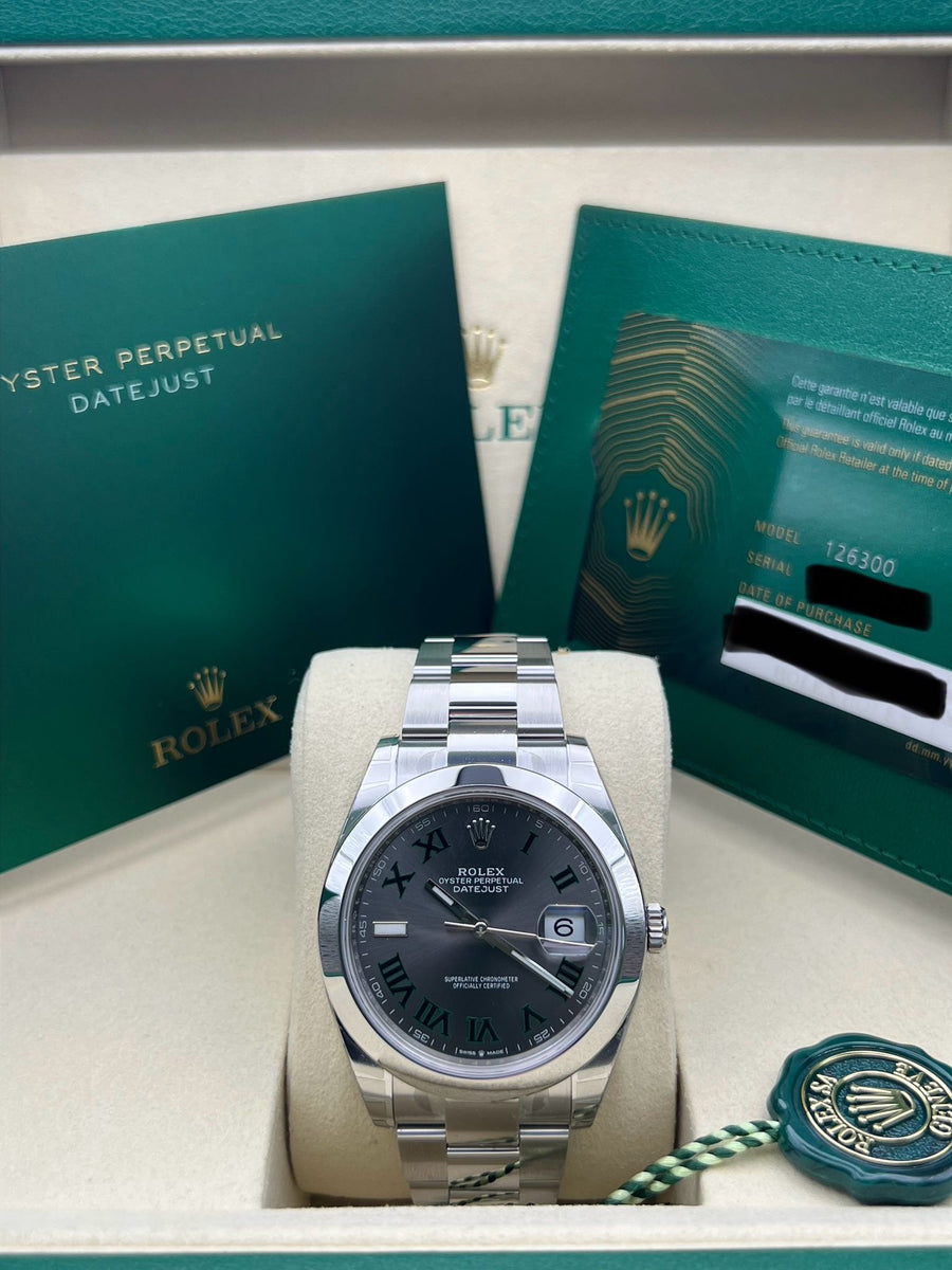 New/Unworn Rolex Datejust 126300 Wimbledon Dated 06/2025