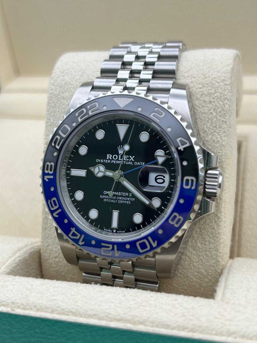 Rolex GMT Master II “Batgirl” 126710BLNR Complete Set Dated 2022