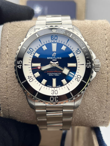 New/Unworn Breitling Superocean 44mm A17376211C1A1 Complete Set Dated 2023