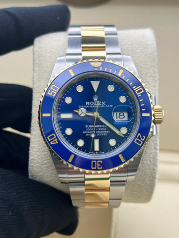 Rolex Submariner Date Two Tone 126613LB Complete Set Dated 2021
