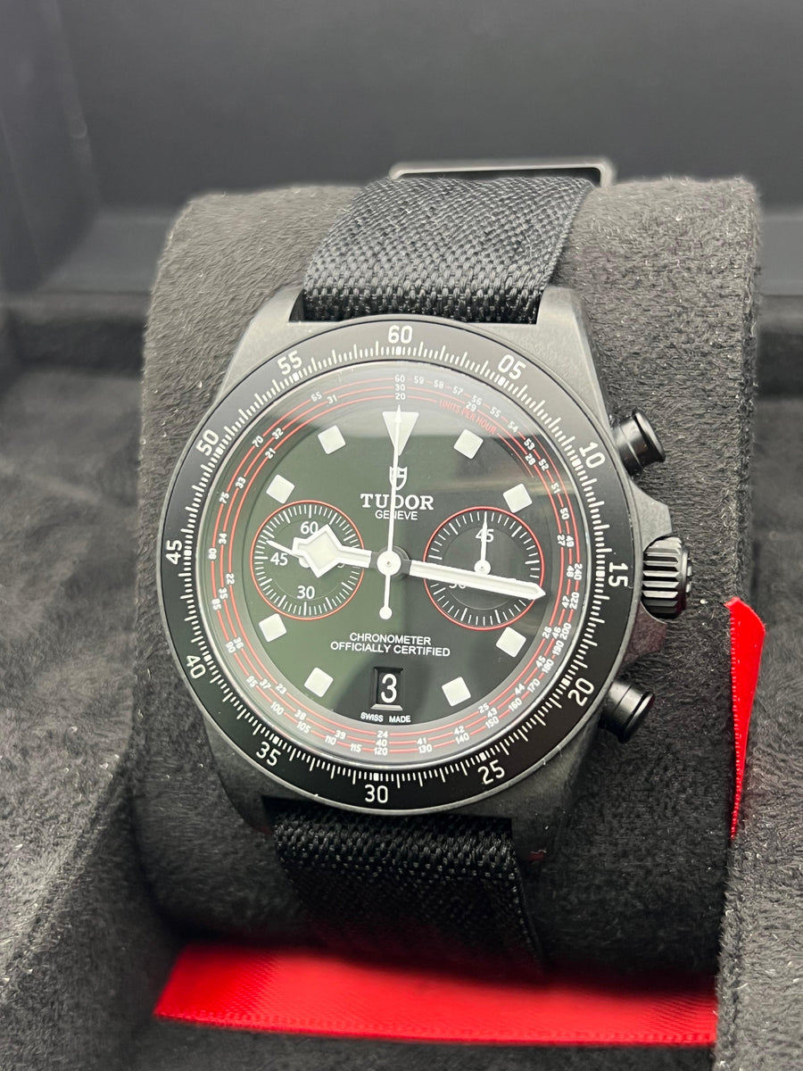 Tudor Pelagos FXD Chronograph Carbon 25827KN Complete Set Dated 2024