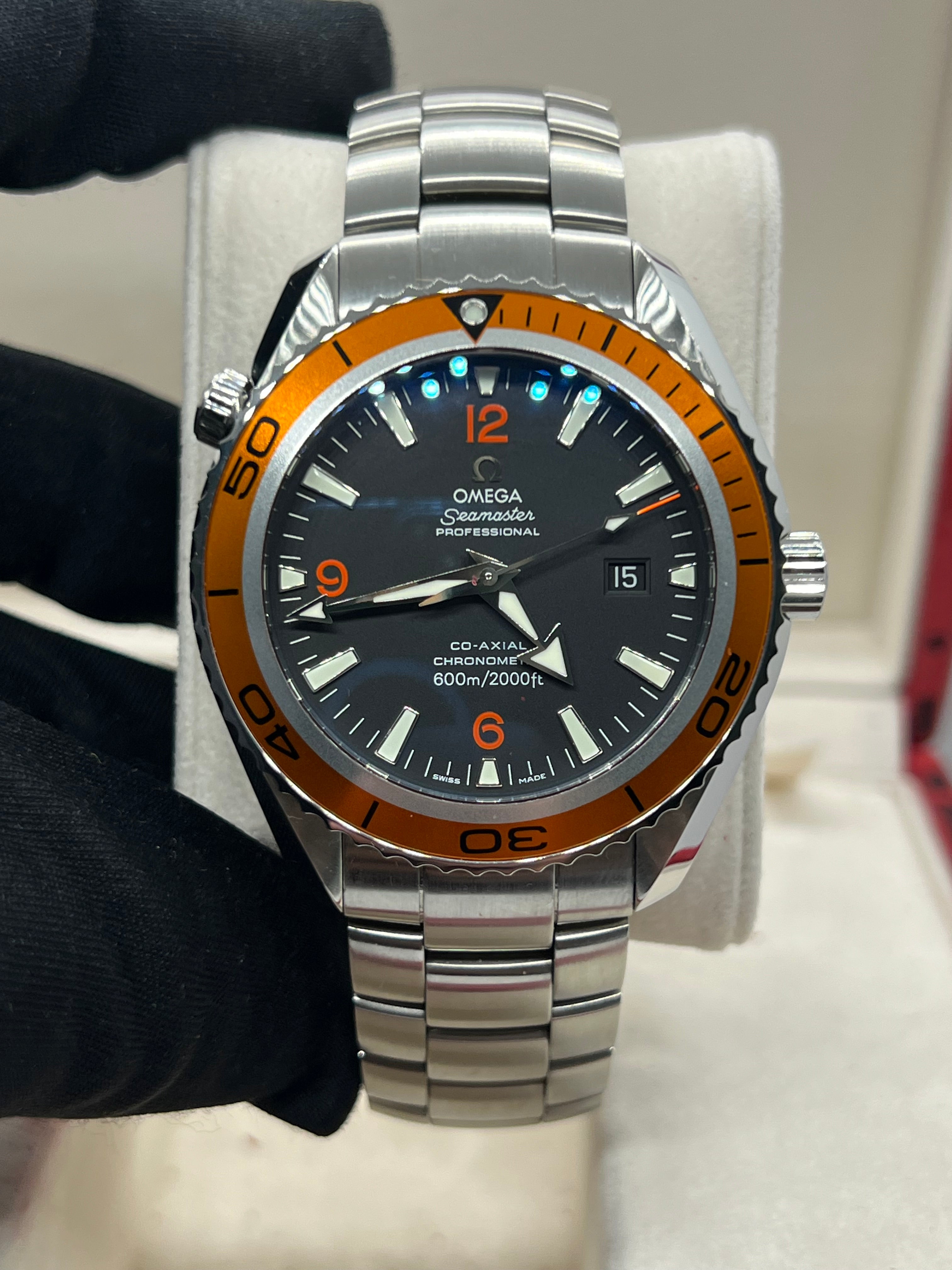 Omega Seamaster Planet Ocean 45.5mm ref# 2208.50 Complete Set +