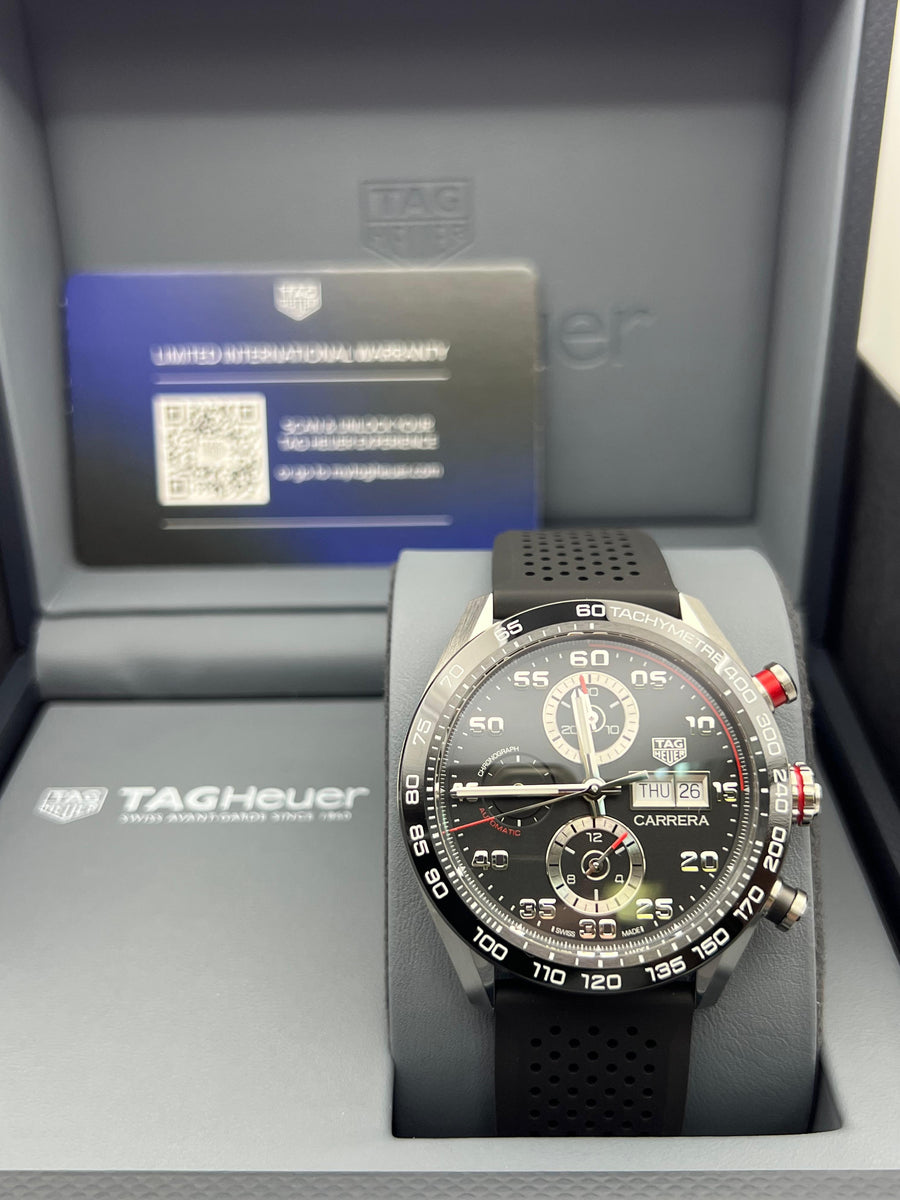 New/Unworn TAG Heuer Carrera Chronograph Caliber 16 CBN2A1AA.FT6228 Complete Set