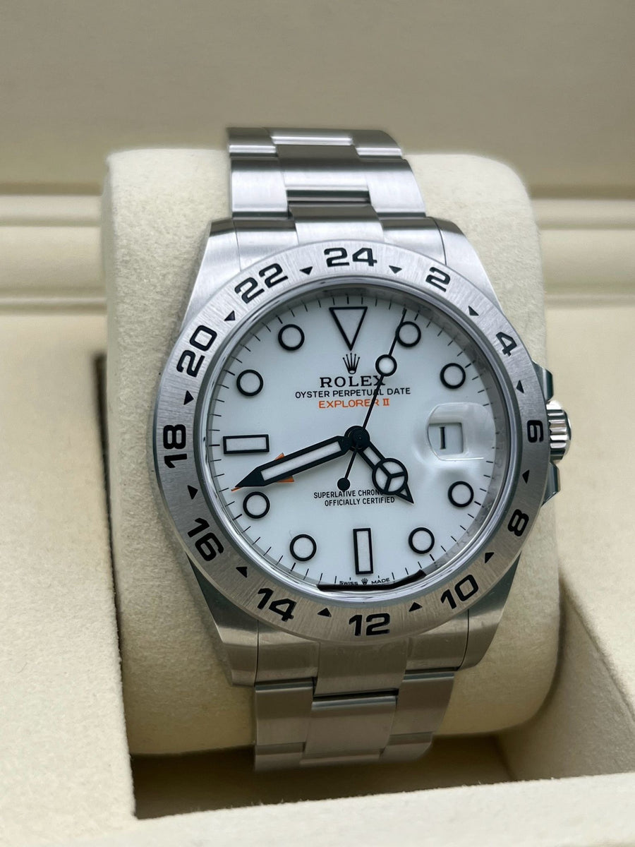 New/Unworn Rolex Explorer II 226570 “Polar” Complete Set Dated 09/2025