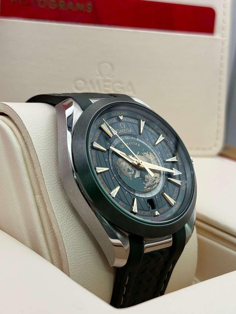 Omega Seamaster Aquaterra World Timer 220.32.43.22.10.001 With Box & Accessories *No Warranty Card*