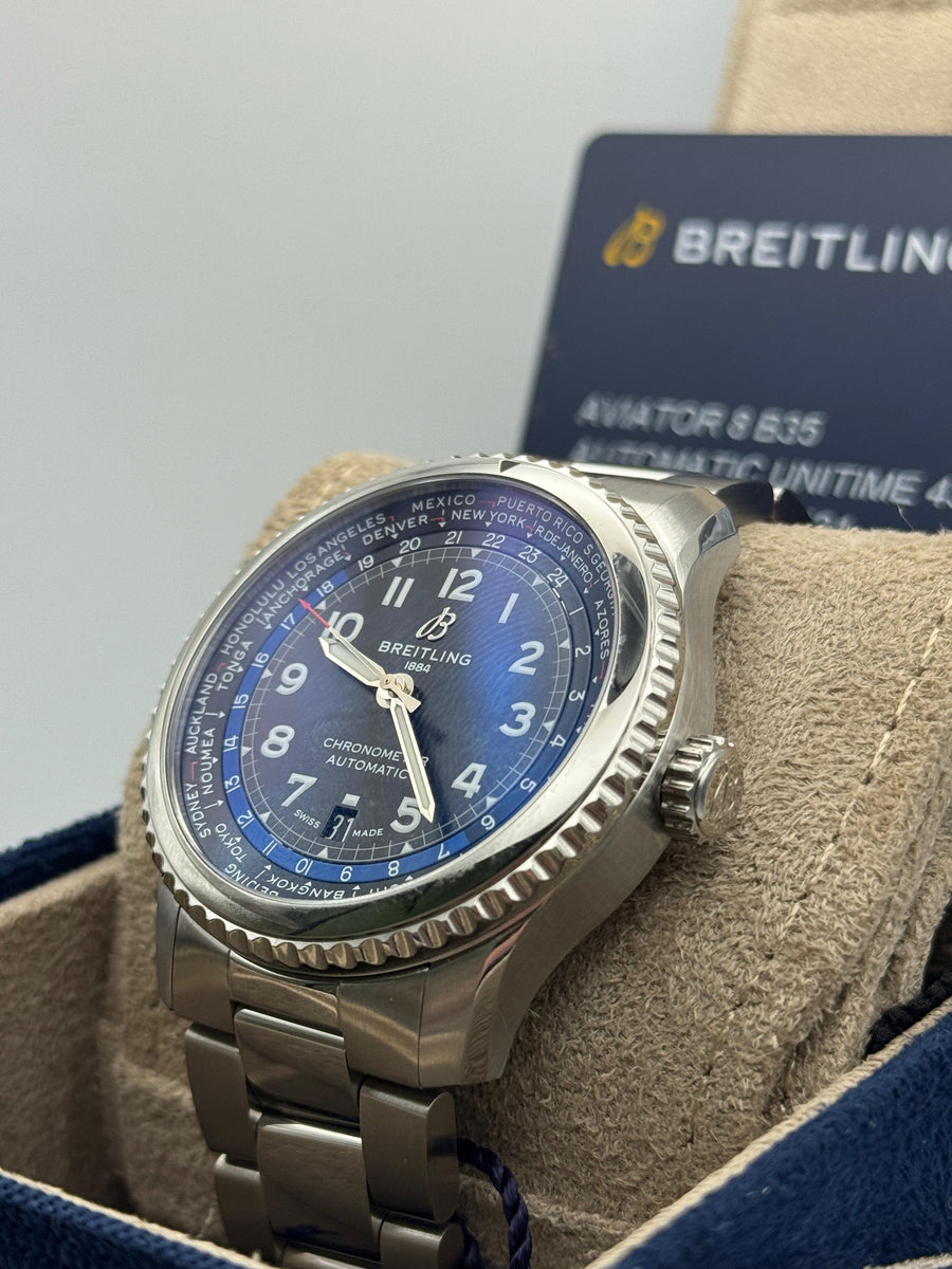 Breitling Navitiner Unitime AB3521U41B1A1 Complete Set