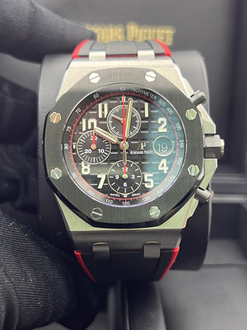Like New Audemars Piguet Royal Oak Offshore Chronograph Vampire 26470SO.OO.A002CA.01 Complete Set Dated 2020