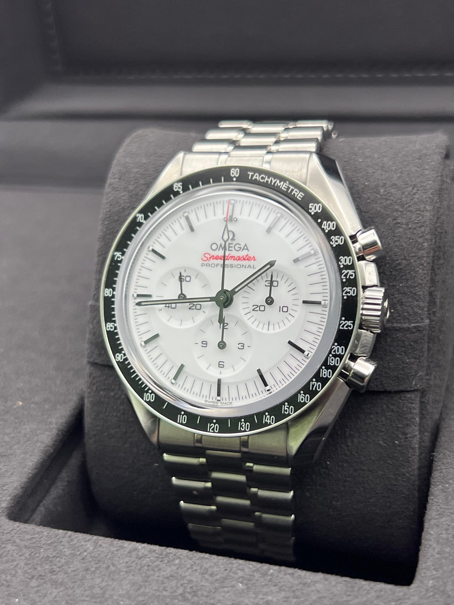 Omega Speedmaster White 310.30.42.50.04.001 Complete Set