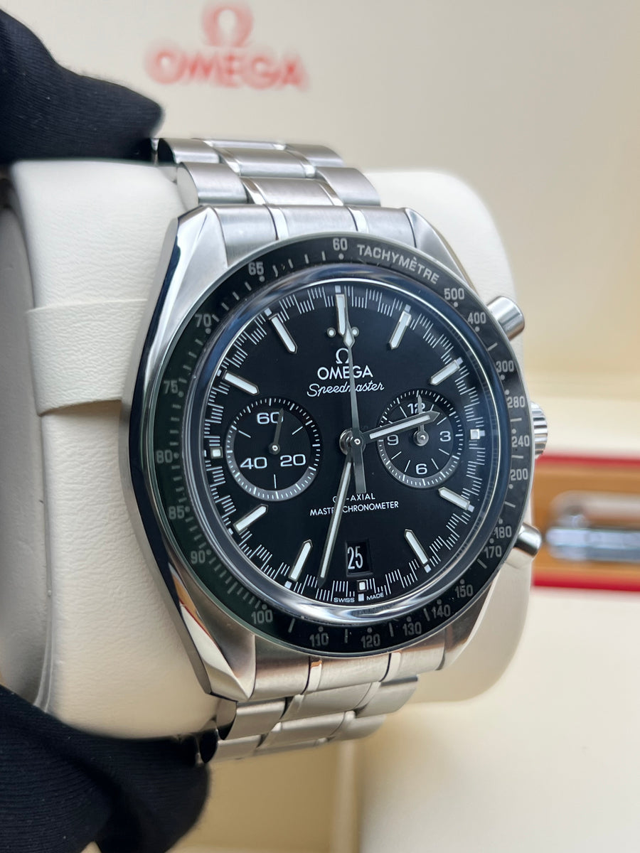 Omega Speedmaster Racing  329.33.44.51.01.001 With Box & Papers Dated 2019 + OEM Steel Bracelet & Additional Strap