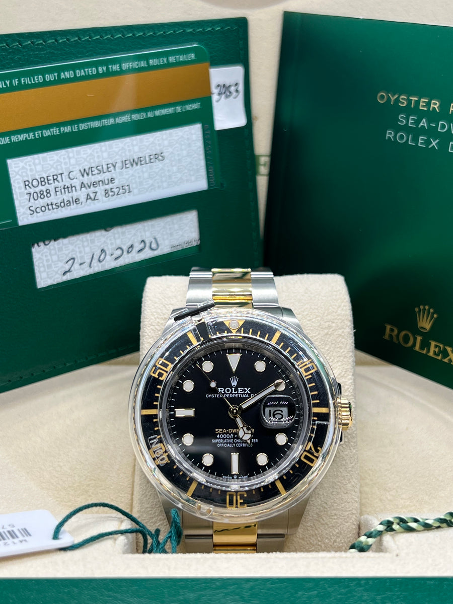 Rolex SeaDweller Two Tone 126603 Complete Set Dated 2020
