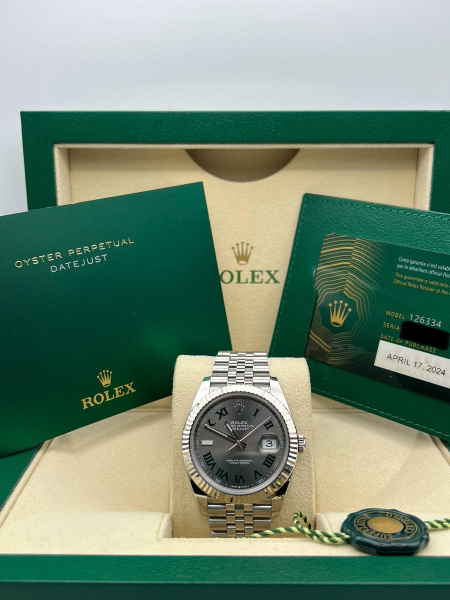 Rolex Datejust 126334 Wimbledon With Box & Papers Dated 2024