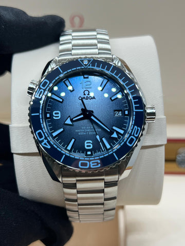 New/Unworn Omega Seamaster Planet Ocean Summer Blue 215.30.40.20.03.002 Complete Set Dated 2024