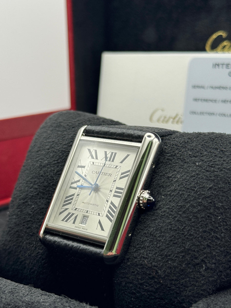 New/Unworn Cartier Tank XL WSTA0040 Complete Set Dated 06/2025