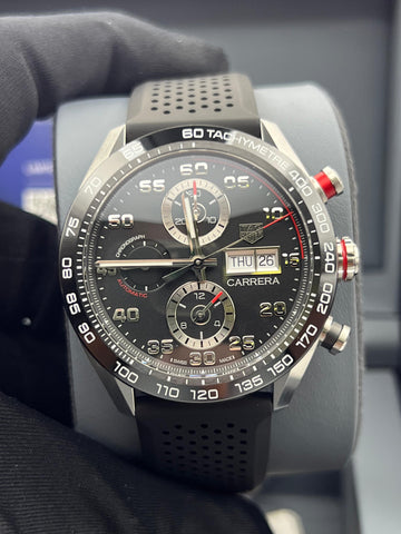 New/Unworn TAG Heuer Carrera Chronograph Caliber 16 CBN2A1AA.FT6228 Complete Set