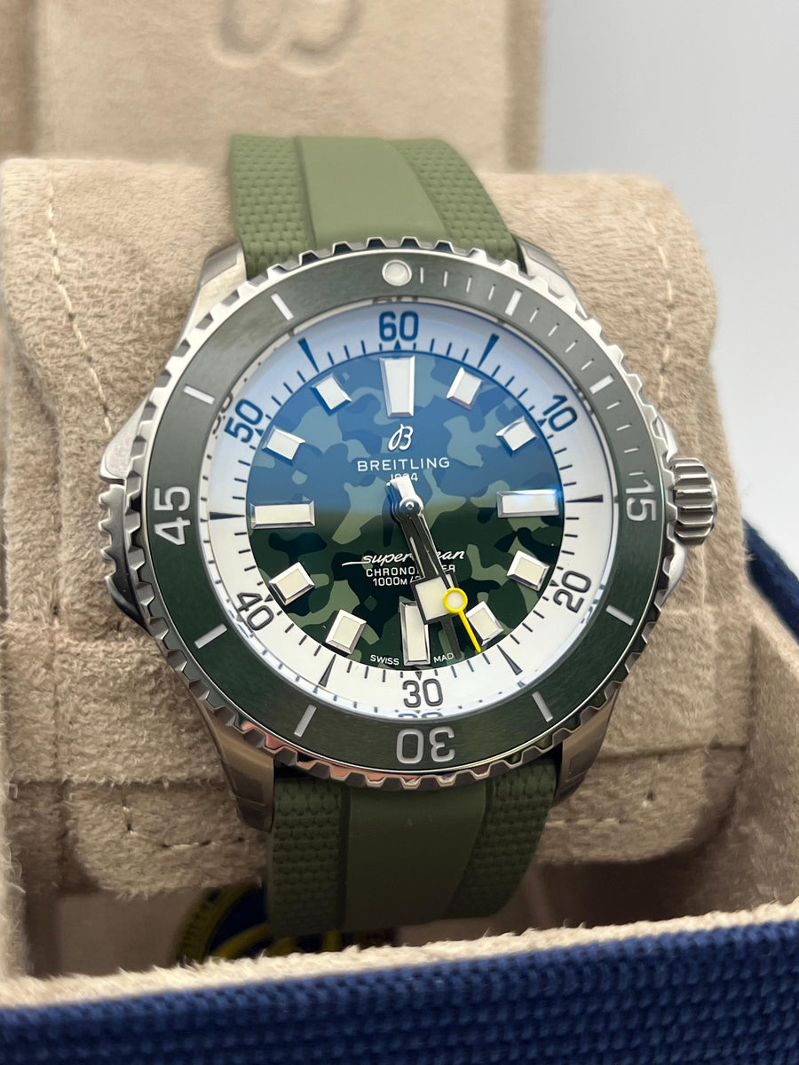New/Unworn Breitling Superocean 46mm E10379D31L1S1 Complete Set Dated 2025