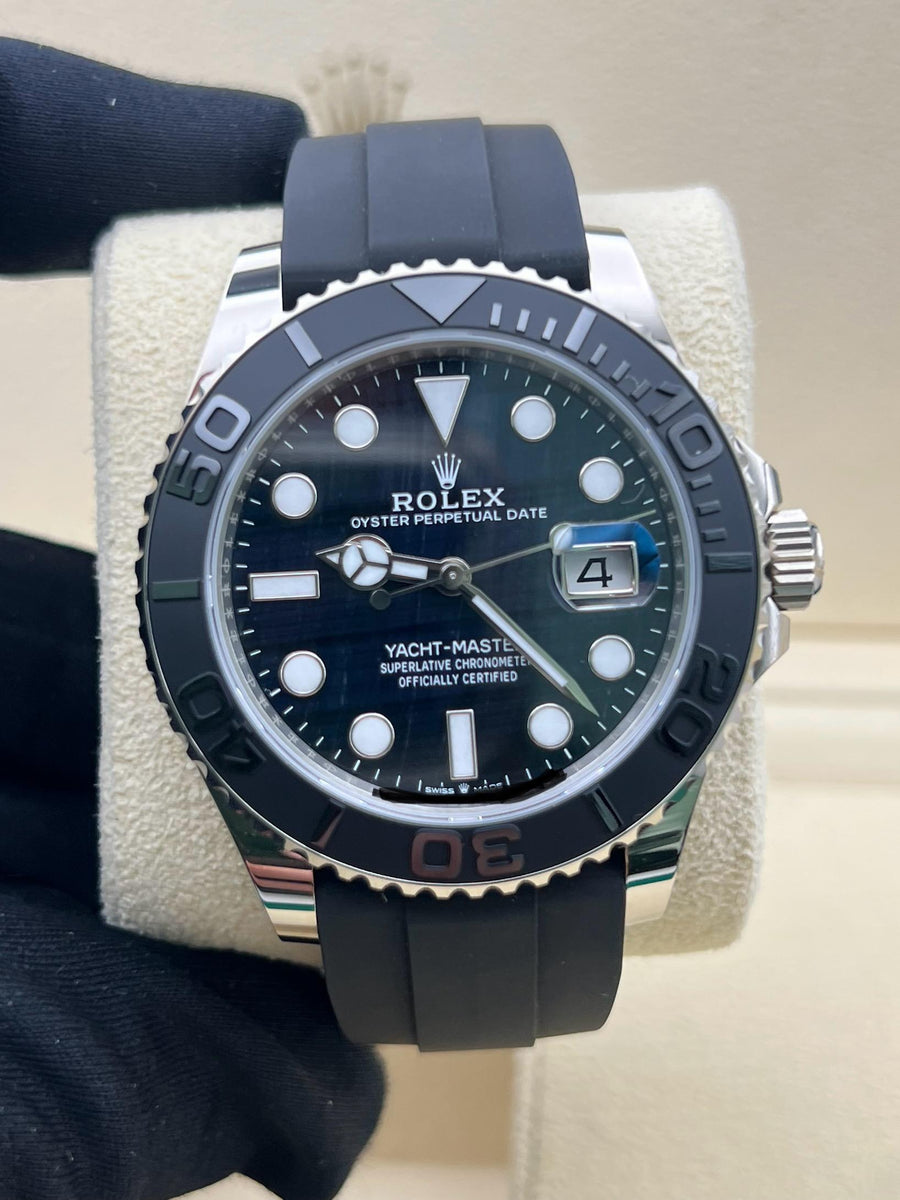 New/Unworn Rolex Yachtmaster Falcon Eye Complete Set dated 04/2025