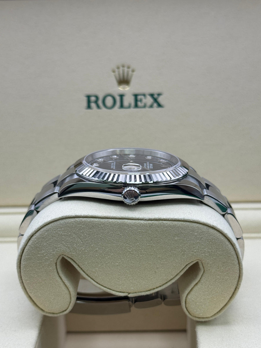 New/Unworn Rolex Datejust 126334 Black Diamond Dial Complete Set Dated 08/2025