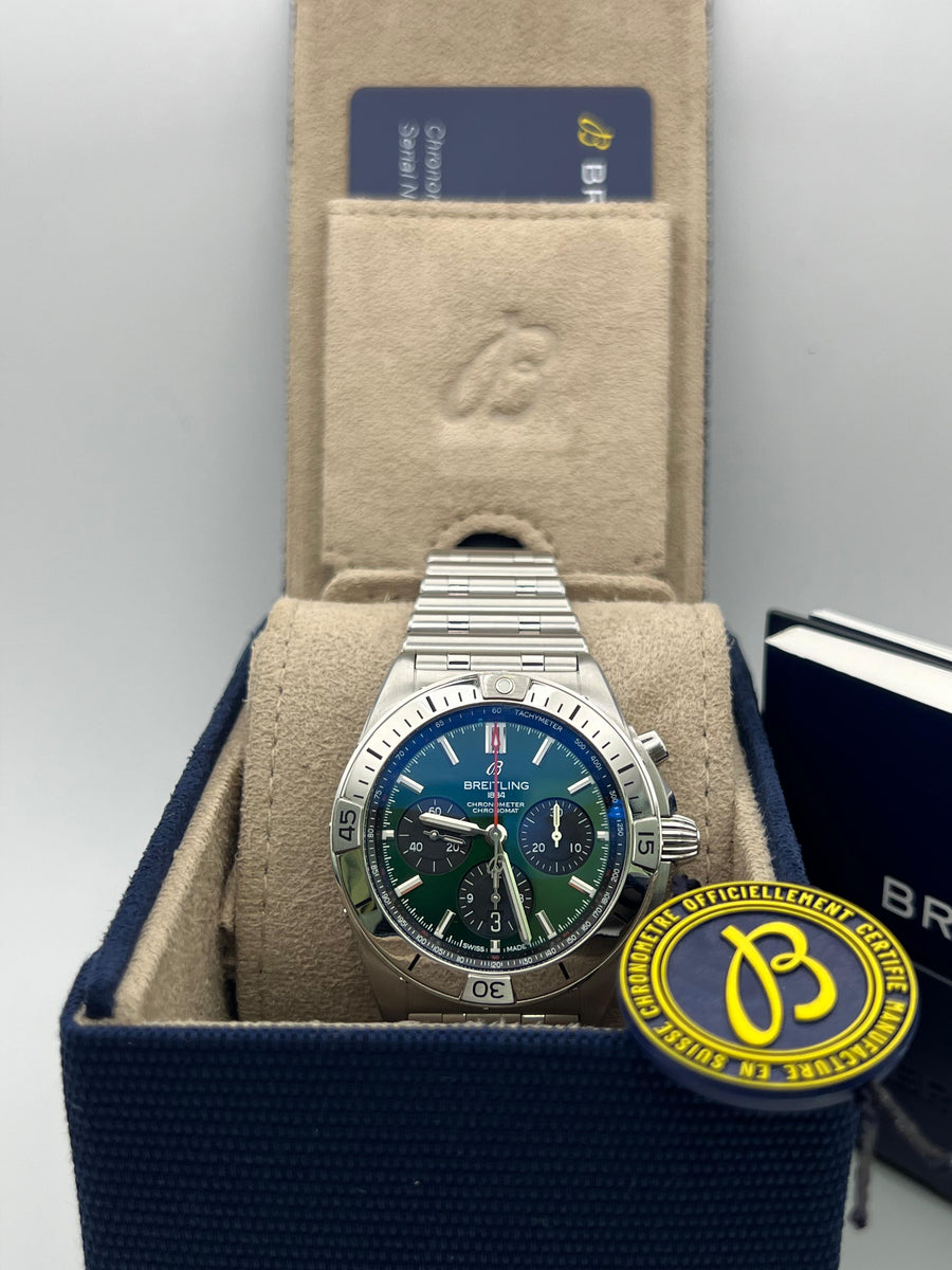 Breitling Chronomat Chronograph AB01343A1L1A1 Complete Set Dated 2022