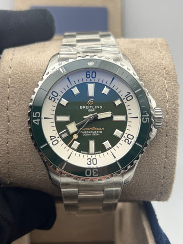 New/Unworn Breitling Superocean 44mm A17376A31L1A1 Complete Set Dated 2025