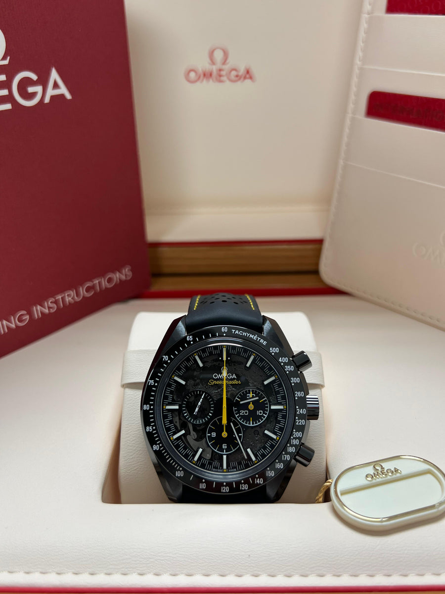 New/Unworn Omega Speedmaster Dark Side Of The Moon Apollo 8 310.92.44.50.01.001 Complete Set Dated 2025