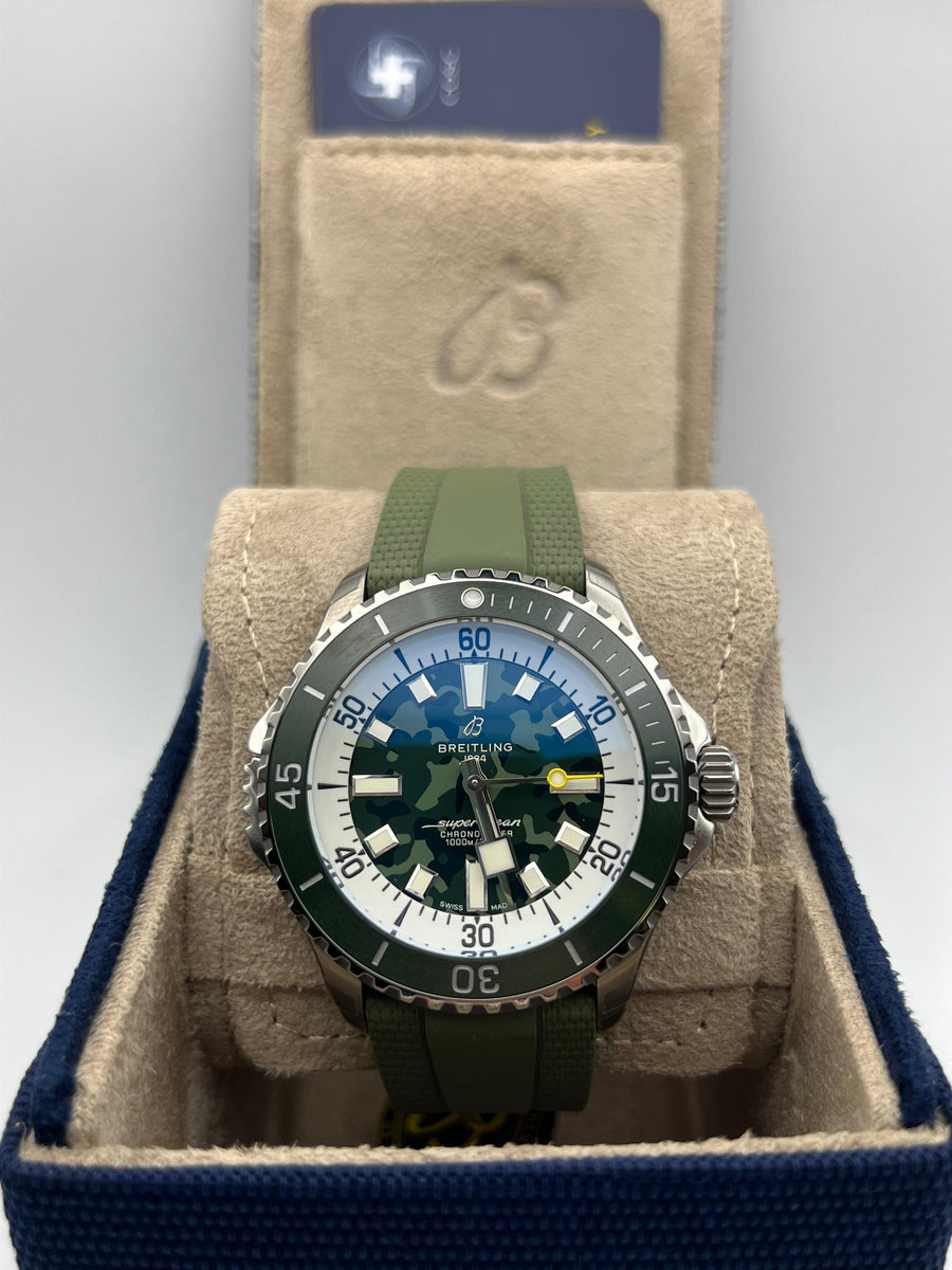 New/Unworn Breitling Superocean 46mm E10379D31L1S1 Complete Set Dated 2025