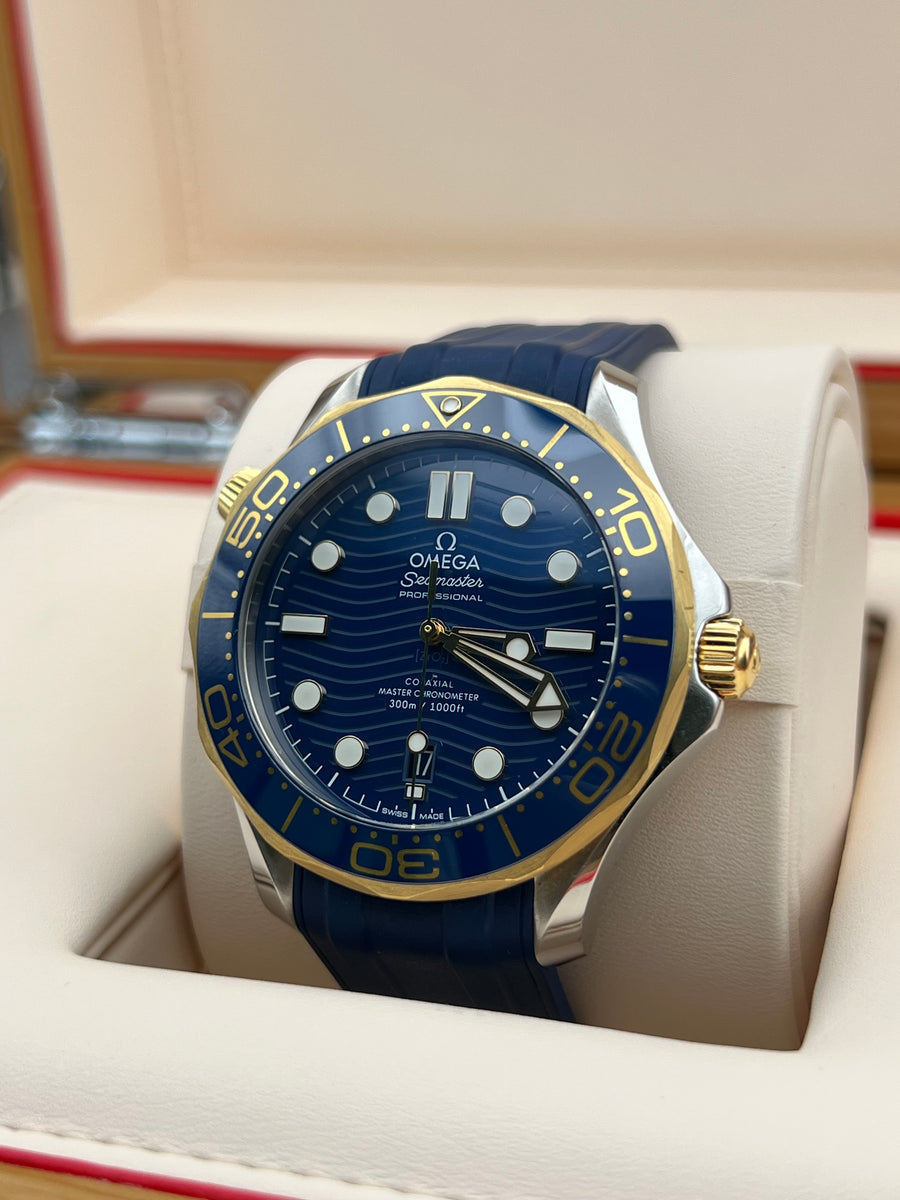 Omega Seamaster Professional Two Tone 210.22.42.20.03.001 Complete Set Dated 2022