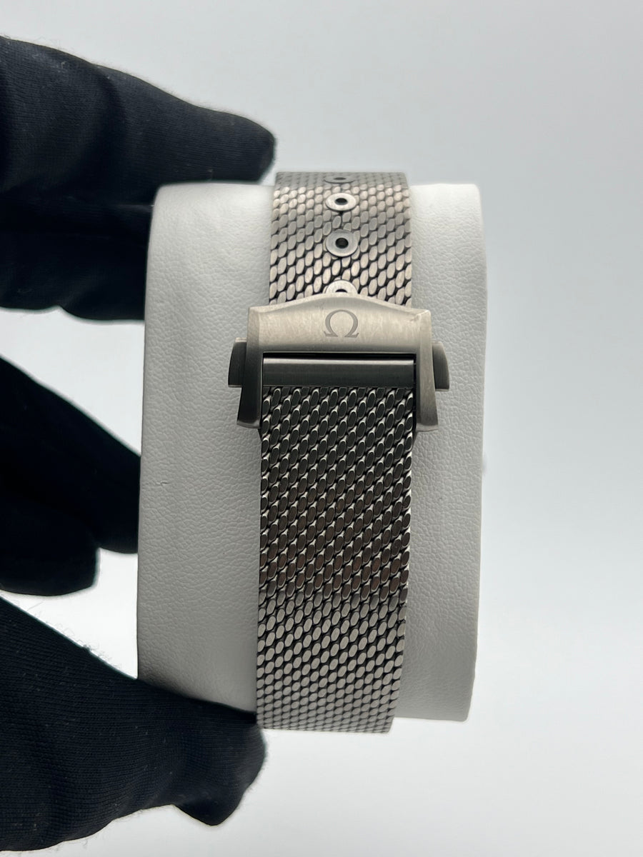 Omega Seamaster Titanium “No Time To Die” 210.92.42.20.01.001 With Box & Papers Dated 2022 + OEM Titanium Mesh Bracelet