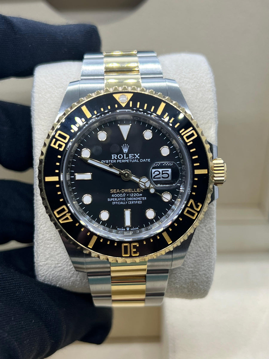 Rolex Sea Dweller Two Tone 126603 Complete Set Dated 2021