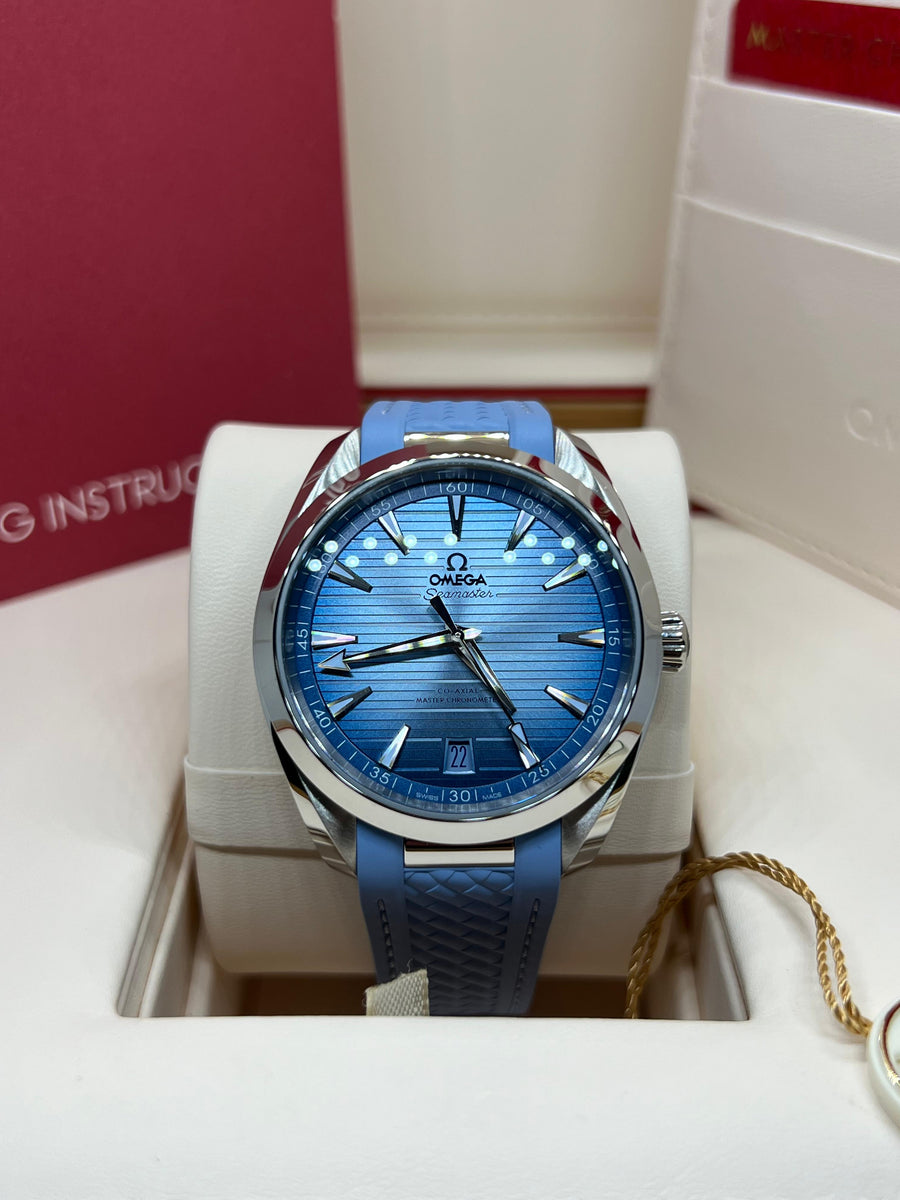 New/Unworn Omega Seamaster Aquaterra Summer 220.12.41.21.03.008 Complete Set Dated 06/2024