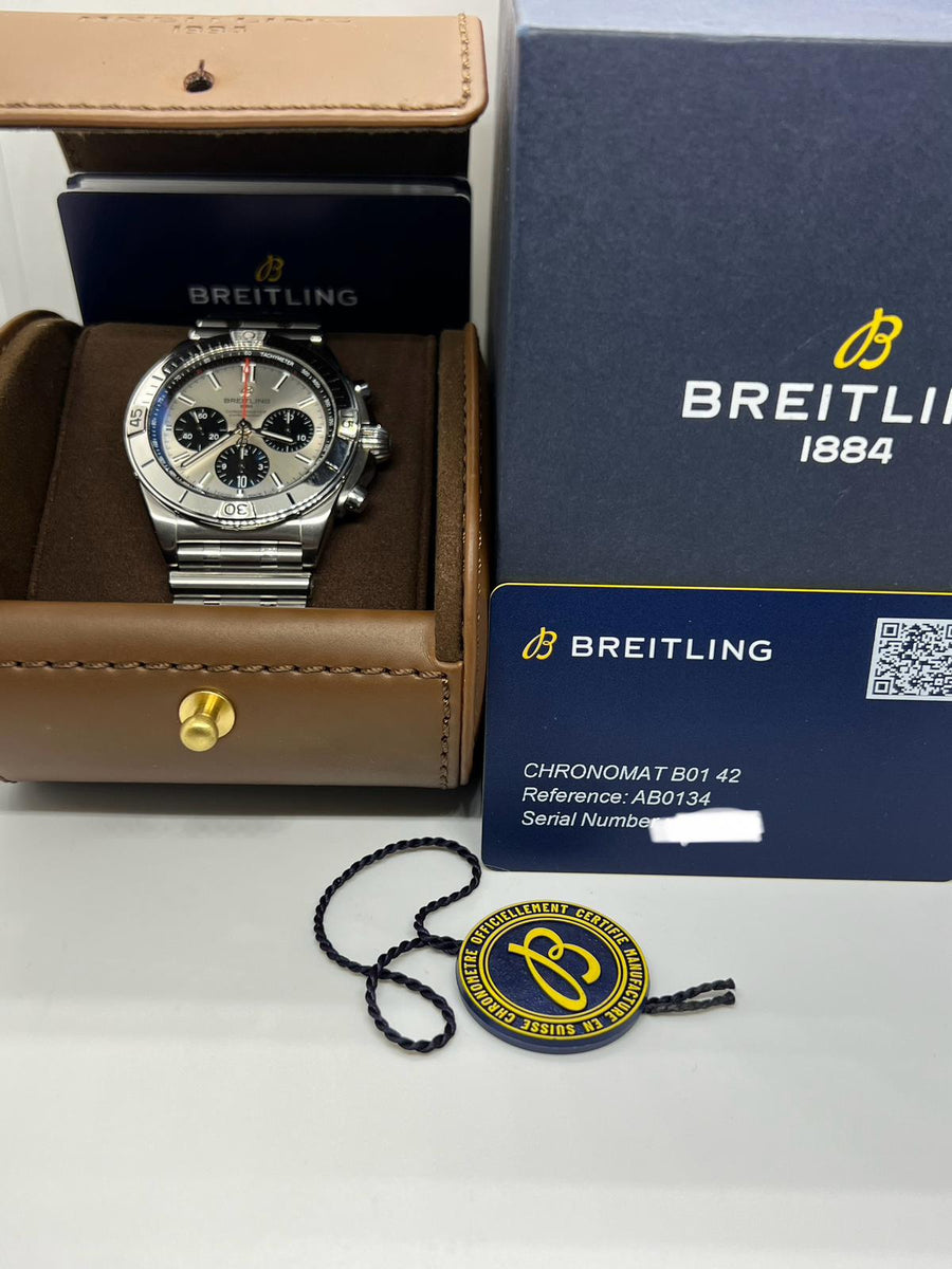 Breitling Chronomat 42mm AB0134101G1A1 Complete Set