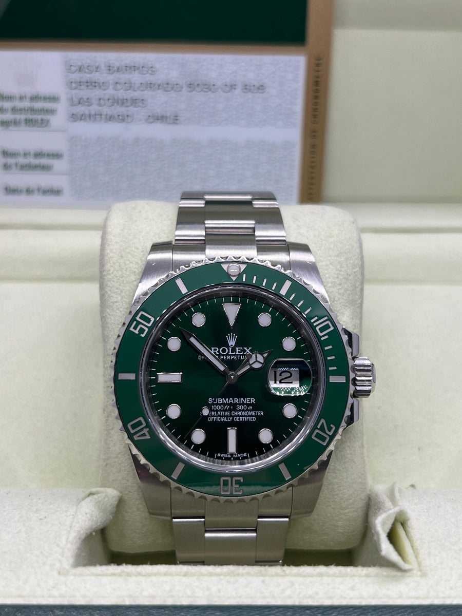 Rolex Submariner “Hulk” 116610LV Complete Set