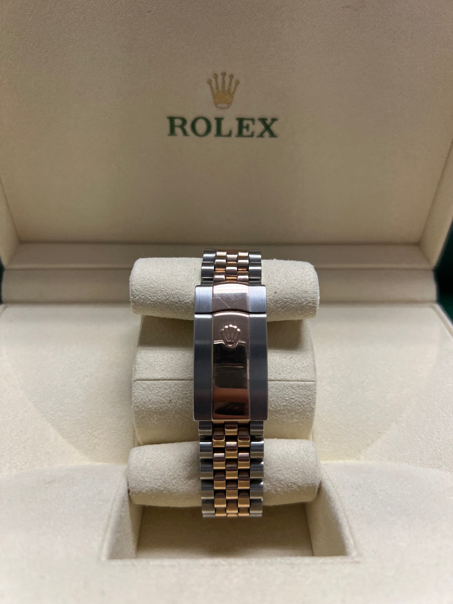 Rolex Datejust 126231 Two Tone Rose Complete Set