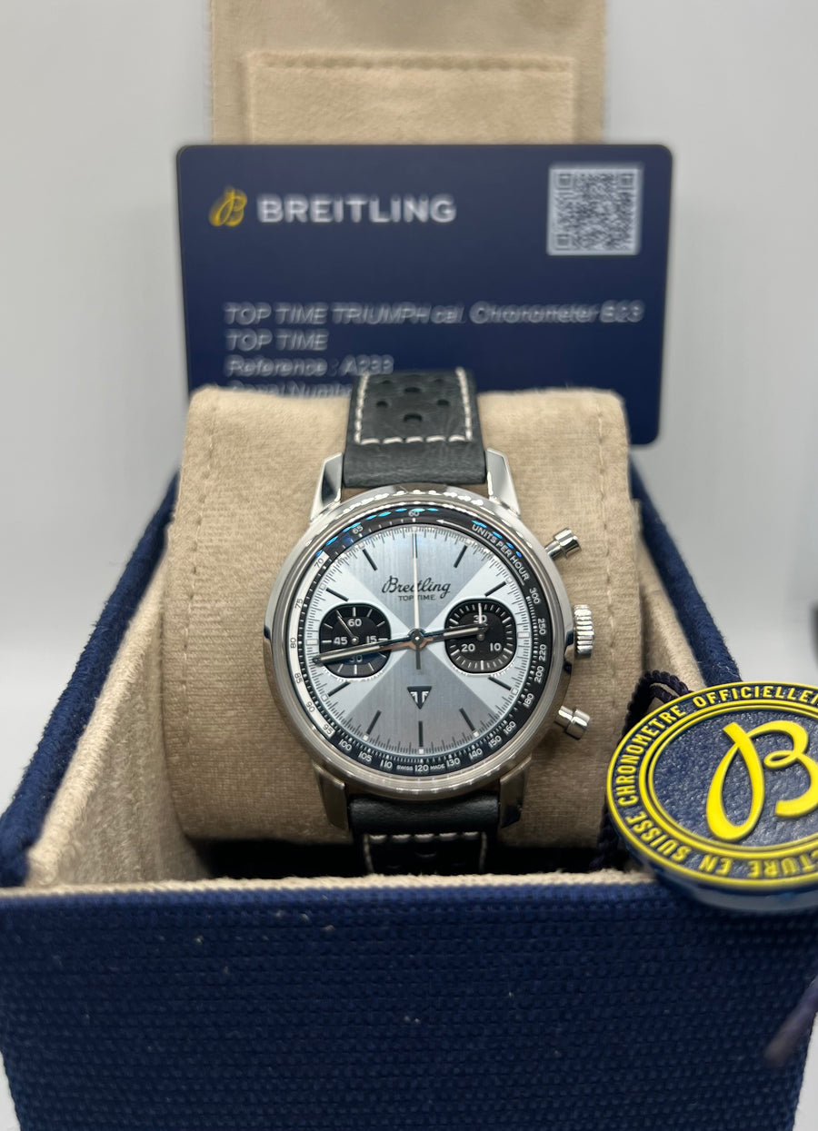 Pre Owned Breitling Top Time Triumph A23311121C1X1 Complete Set