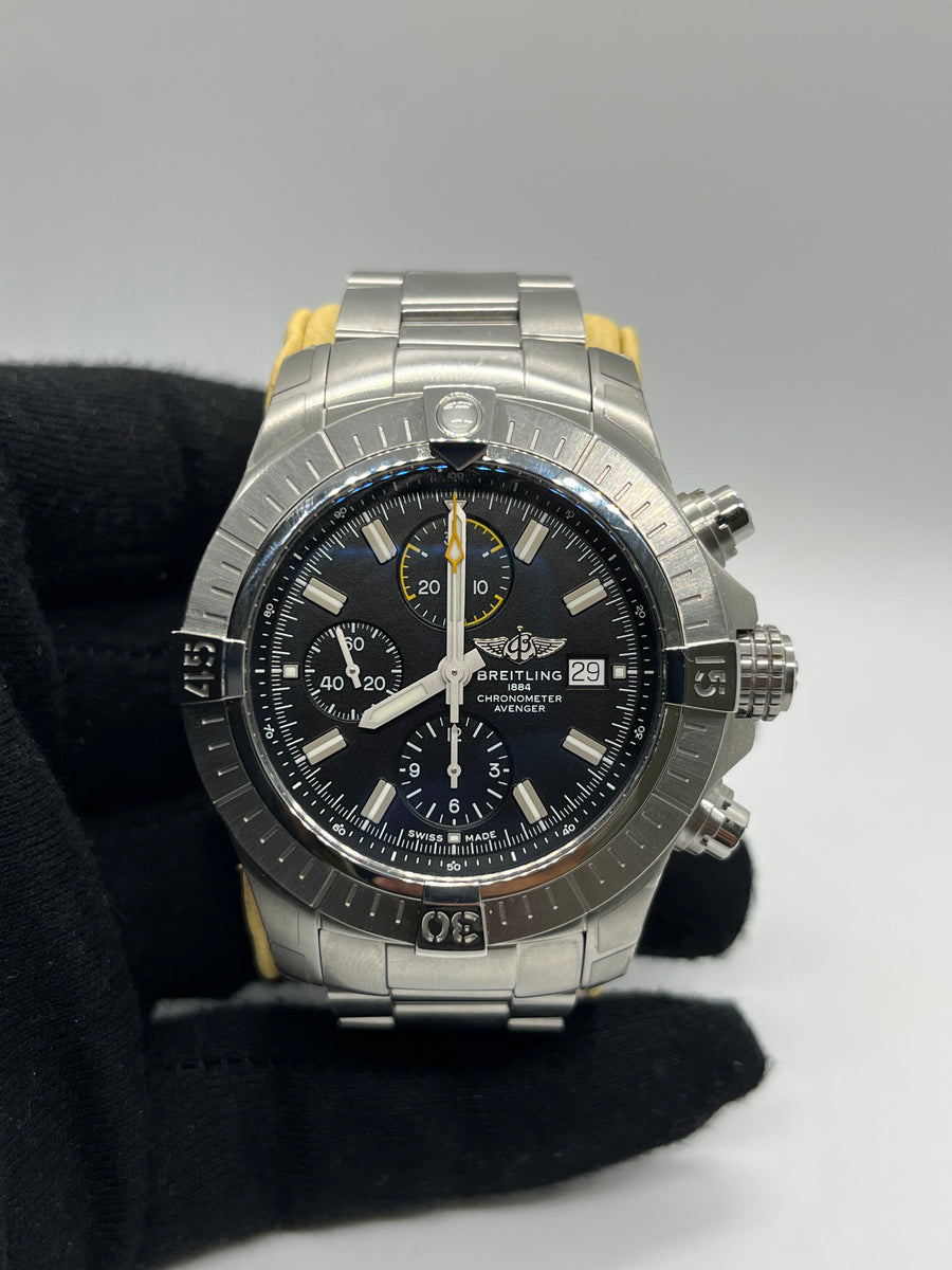Pre Owned Breitling Avenger Chronograph 45 w/box ref#A13317101B1A1