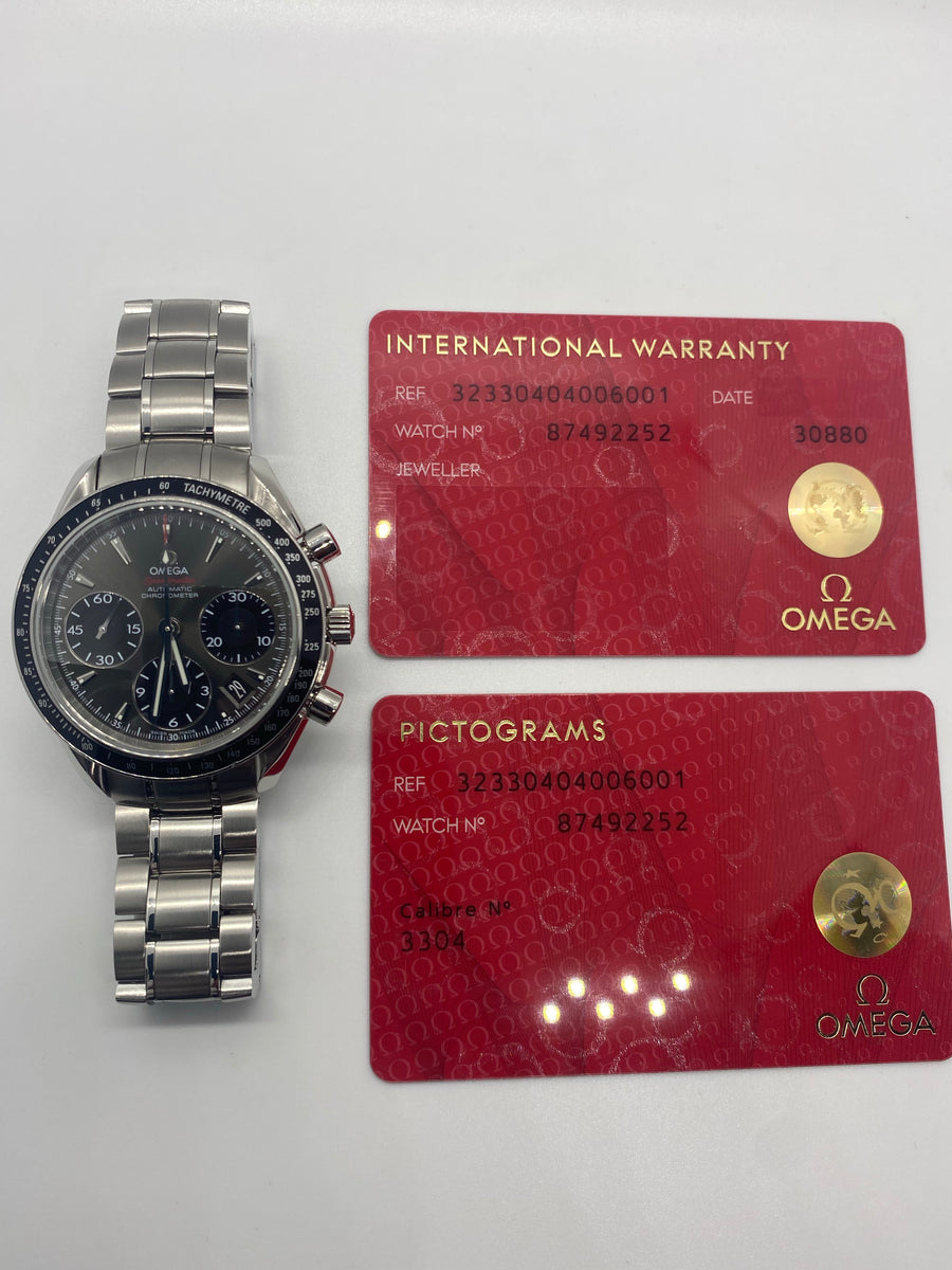 Omega Speedmaster Date With Papers Ref#323.30.40.06.001