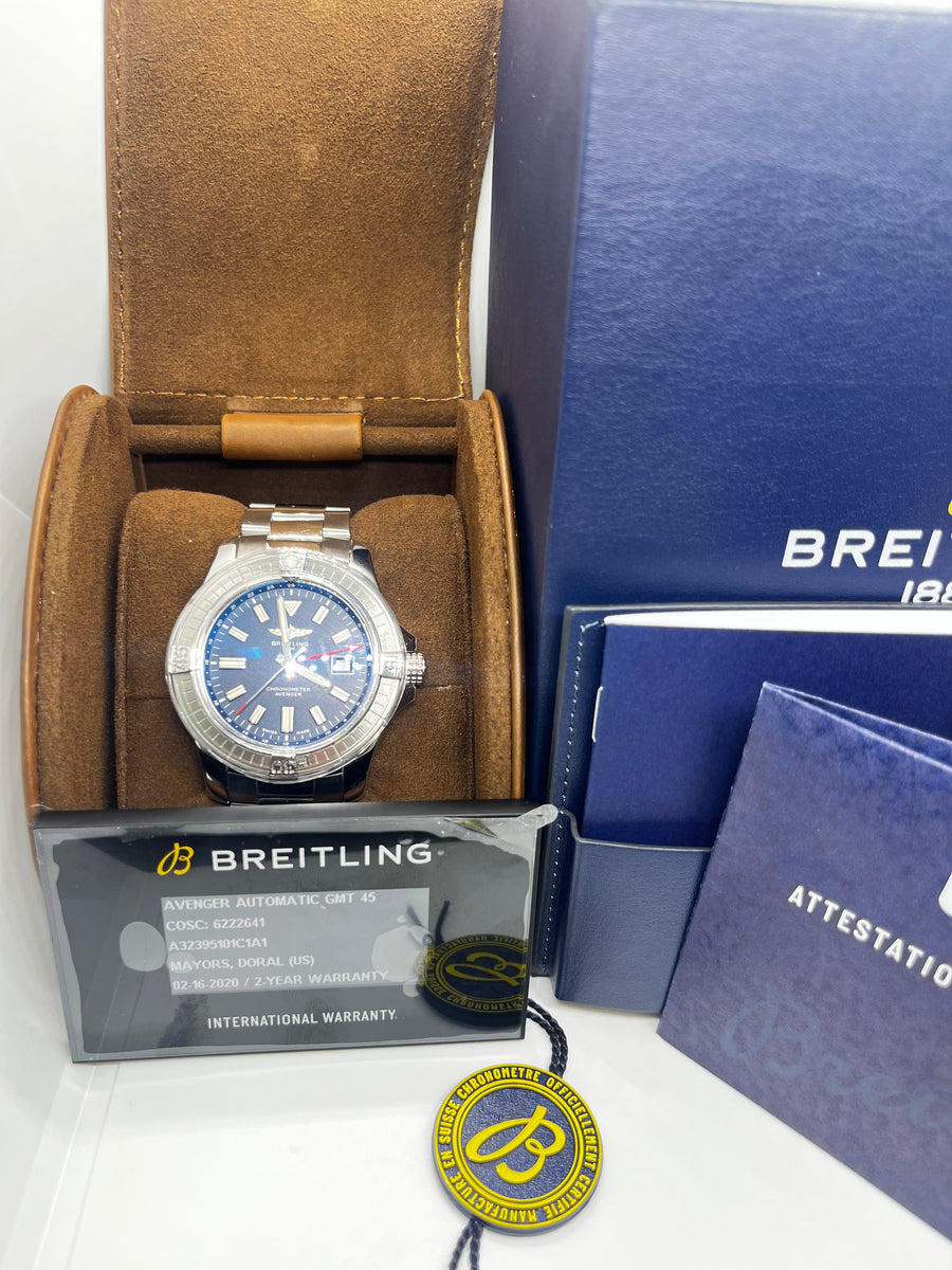 Pre Owned Breitling Avenger Automatic GMT 45mm