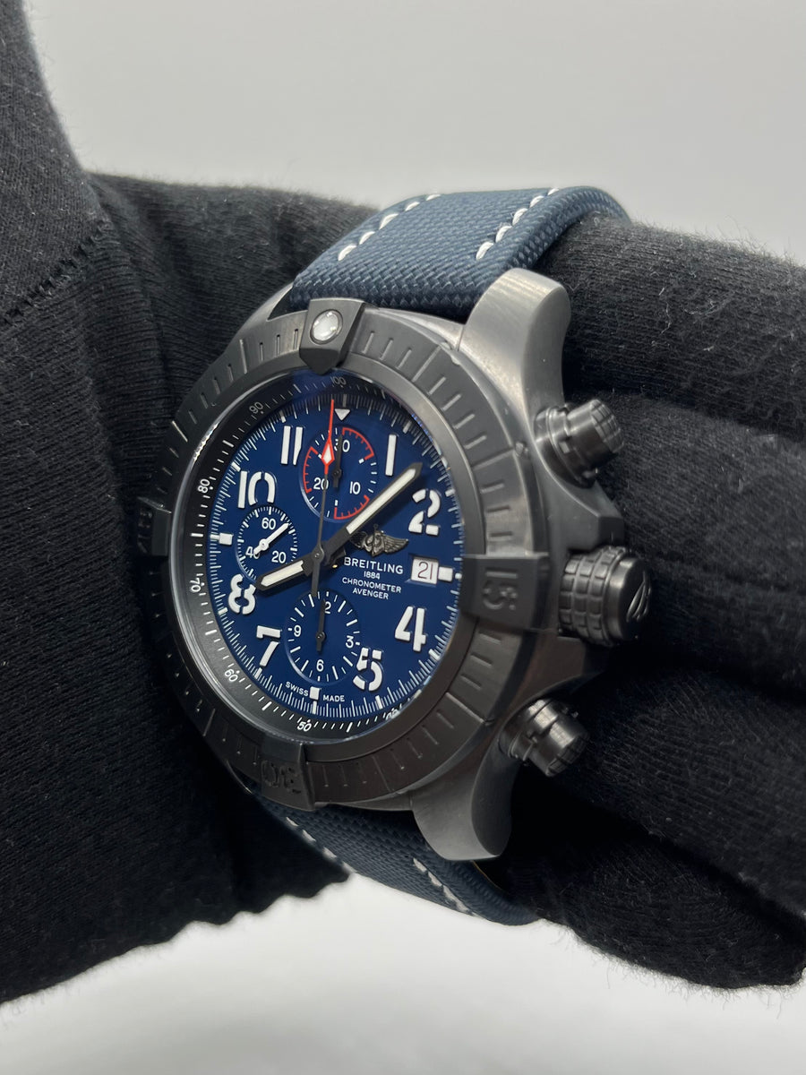 Pre Owned Breitling Super Avenger Chronograph 48 Night Mission w